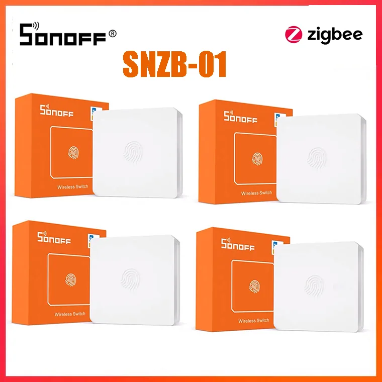 

Smart Home SONOFF SNZB-01 Zigbee Wireless Switch One Button Three Actions Work With ZBBridge eWelink App Alexa Google Home IFTTT