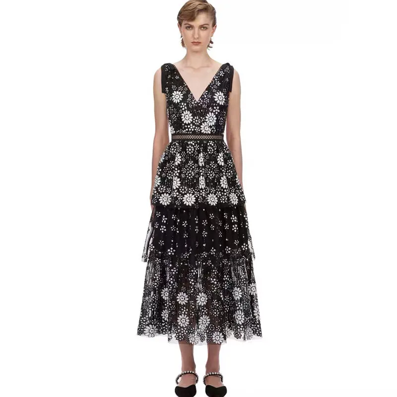 Женское модельное платье ZAWFL с блестками длинное пикантное V образным вырезом и