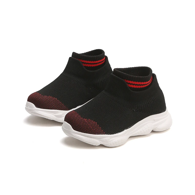 

Обувь для мальчиков, весенние детские кроссовки для бега, вязаная дышащая спортивная обувь, слипоны, носки, обувь, повседневная Удобная SMG068