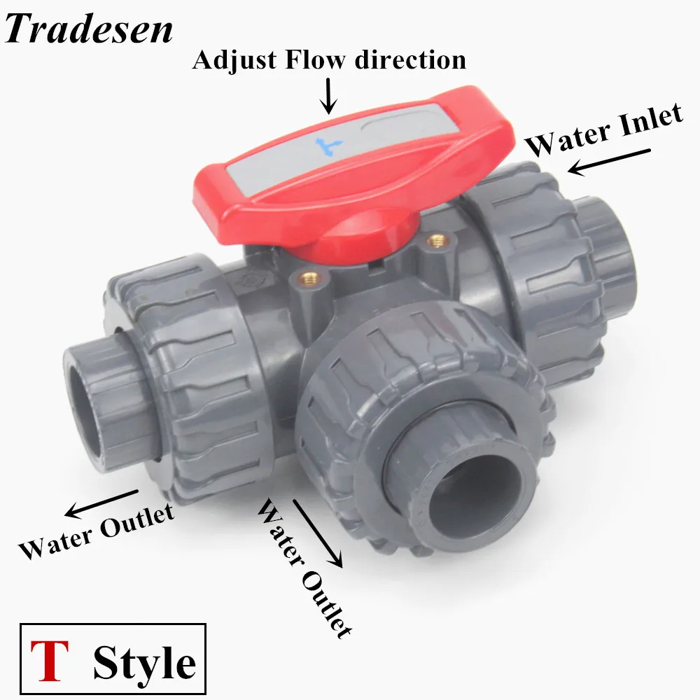 1 шт. Т/л шаровой кран из ПВХ для полива сада 20-50 дюймов | Обустройство дома