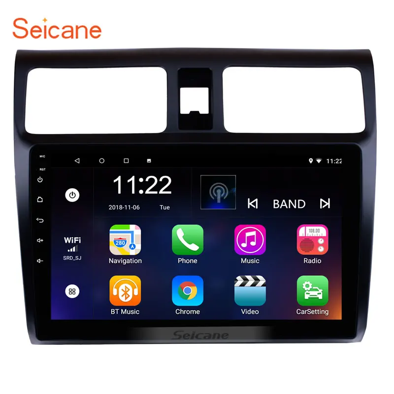 Автомобильный GPS навигатор Seicane HD экран 10 1 дюйма Android 0 навигация автоаудио для Suzuki