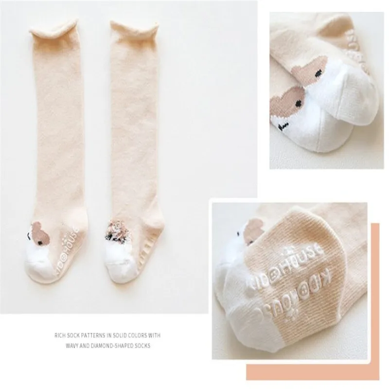 Knee High Baby Socks New Born for Girls Cotton Cartoon Infant Boys Anti Slip Casual Winter Leg Warmers | Детская одежда и обувь