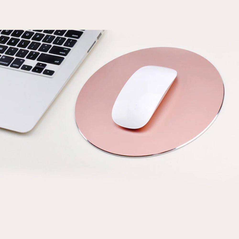 

Aluminium Alloy Waterproof Round Desktop Gaming Mouse Mat Pad Computer Accessory