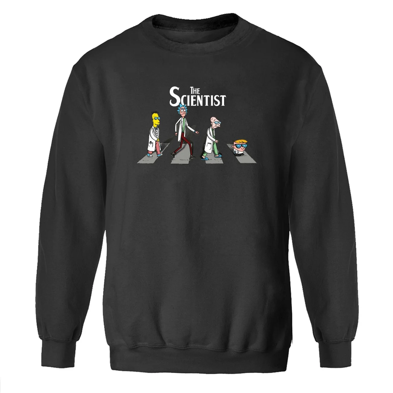 Рик и Морти Забавный свитшот для мужчин мультфильм аниме Crewneck Толстовки учёный толстовки уличная печать Harajuku спортивная одежда