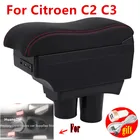 Подлокотник для Citroen C2, подлокотник для Citroen C2, C3, аксессуары для модификации с USB и светодиодами