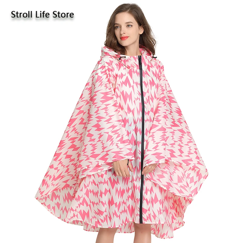 Дождевик женский большого размера ветровка длинный дождевик для походов и