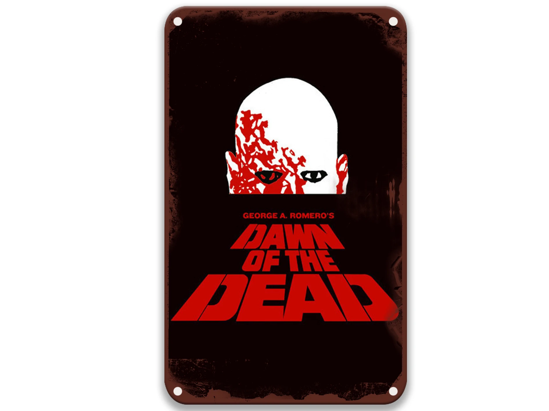 Рассвет мертвых (1978) фильм металлические жестяные знаки фильмы Ретро классика для бара Декор 8x12 дюймов
