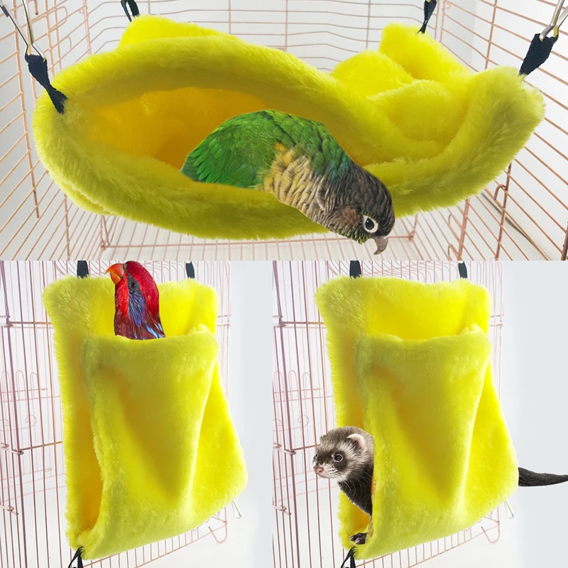 Теплый хлопковый двухслойный маленький домашний животный белка попугай слайдер