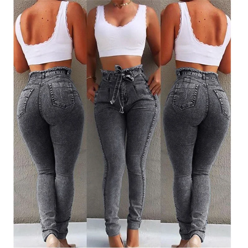 

High Waist Skinny Jeans Woman Boyfriend Jeans For Women Plus Size Pencil Pants Vintage Stretch Mom Jeans Denim Women Jeans