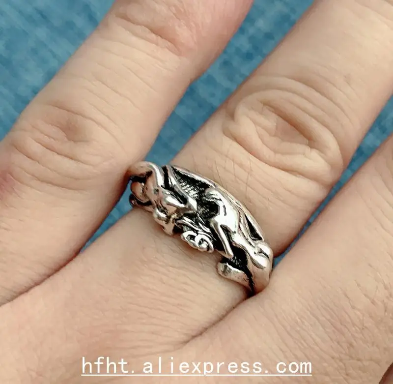 Мужские кольца два обнаженных женских узоров запутывания оцинкованный сплав
