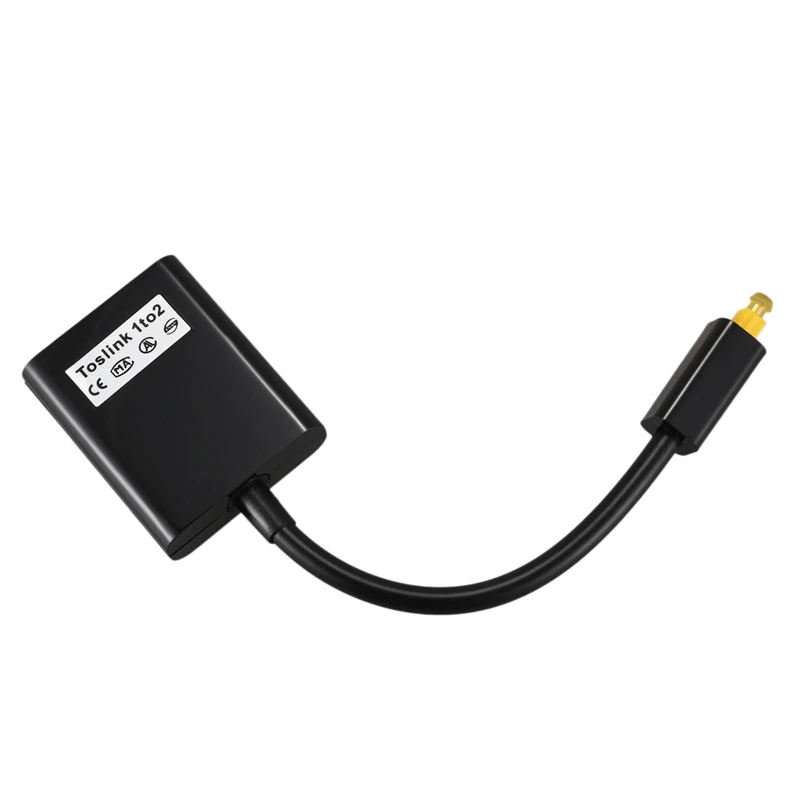 FULL-Digital SPDIF Optical Audio Splitter 2 Way Toslink Adapter 1 Input Output Cable Hub |
