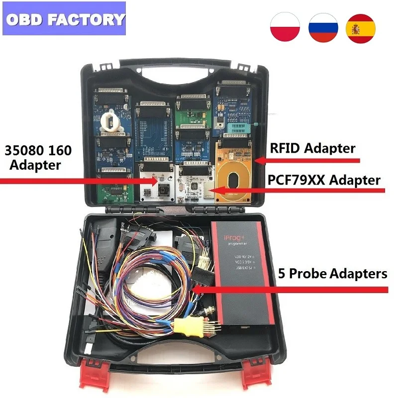 V85 Iprog + Pro ключевой программист с переносной чехол Поддержка IMMO пройденное