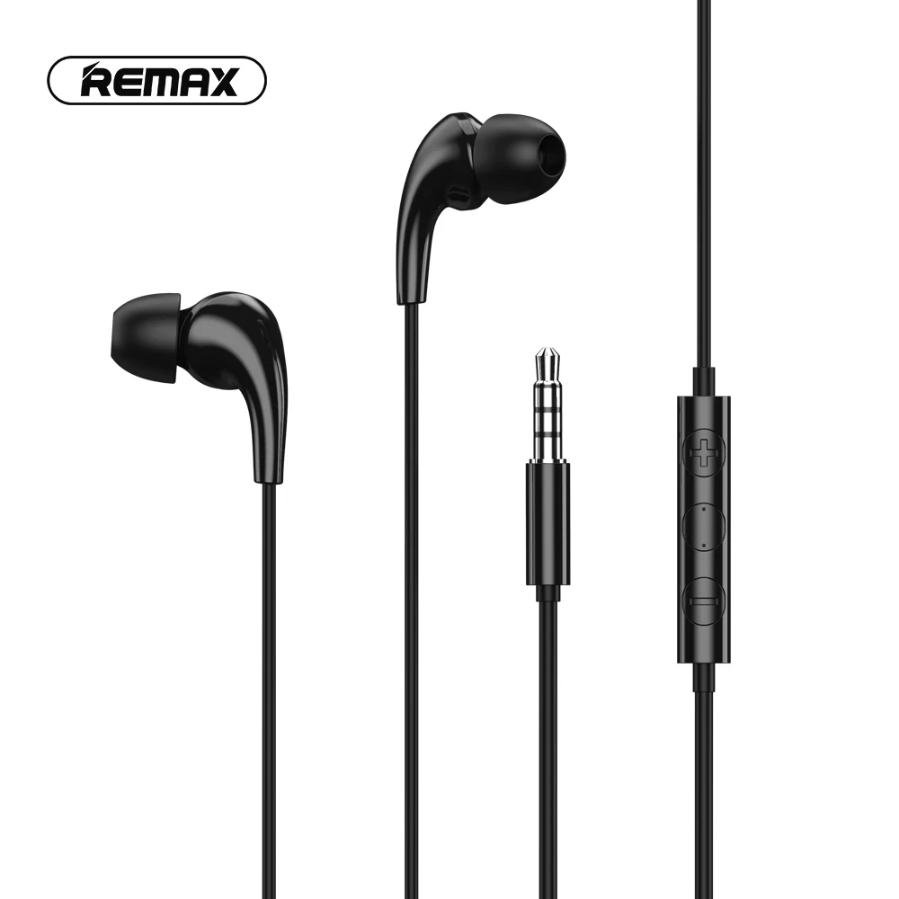 

Remax RW-108 Universal Original HD Wire Control Earphones For Music Call High-fidelity Stereo Wired Headphones Sports WIth Mic