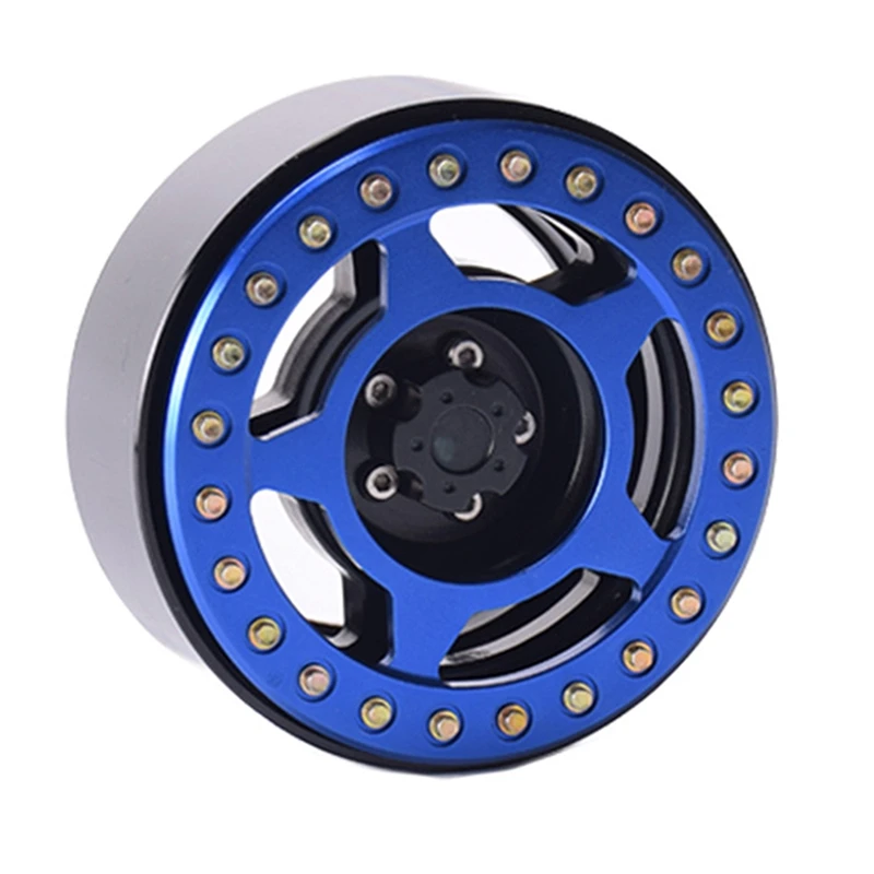 

4 Pcs RC Car 2.2 Inch Beadlock Wheel Rim for 1:8 Scale RC Crawler Off-Road Climbing Car Hobby Vehicle Model Replacement