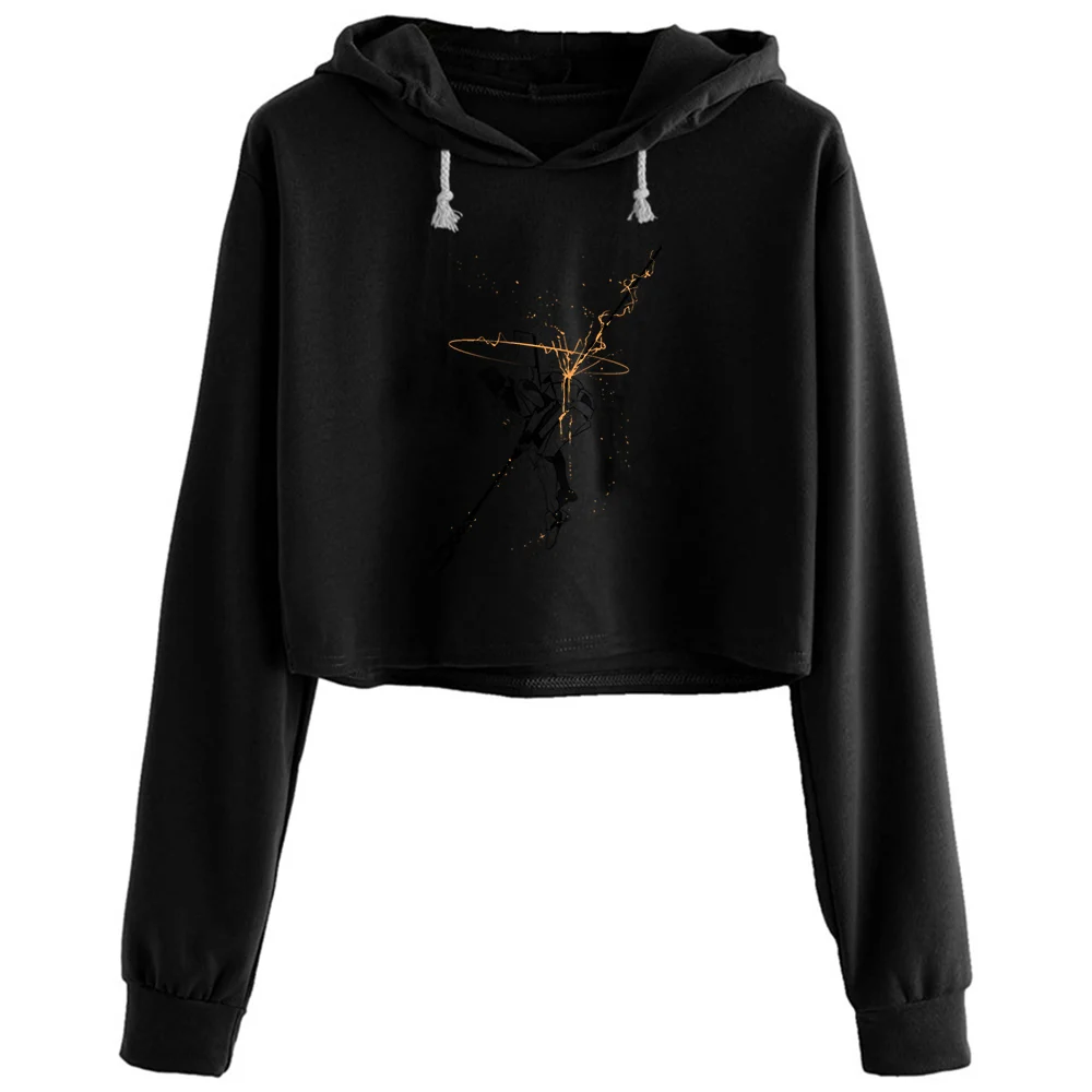 

Eva Crop Hoodies Women Y2k Kawaii Goth Grunge Pullover For Girls