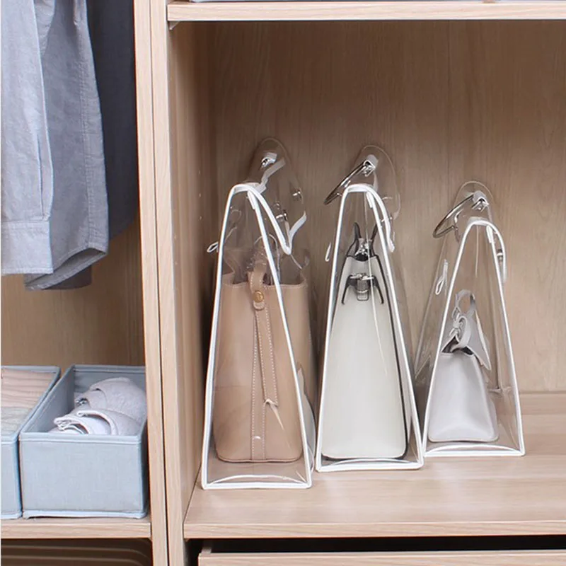 Пылезащитная прозрачная сумка для хранения сумок защитный чехол домашний шкаф