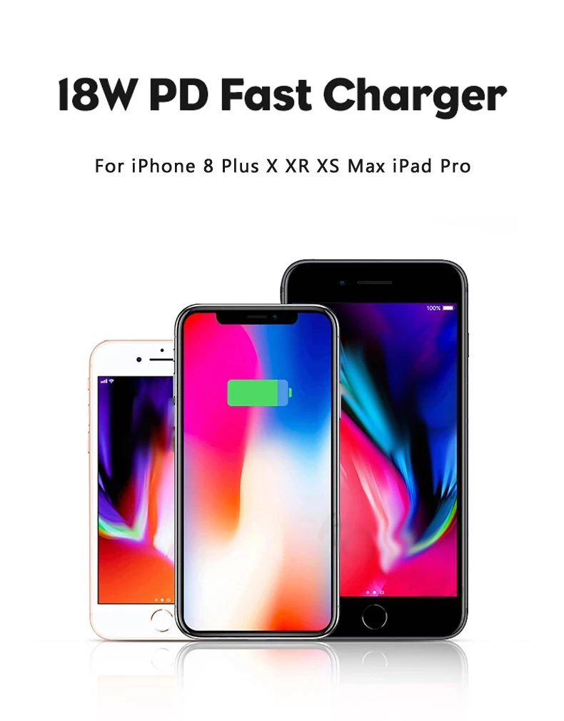 YILIZOMANA 18 Вт Быстрая зарядка PD зарядное устройство для Apple iPhone 8 Plus XR XS Max iPad Pro подлинный usb type C ЕС адаптер питания
