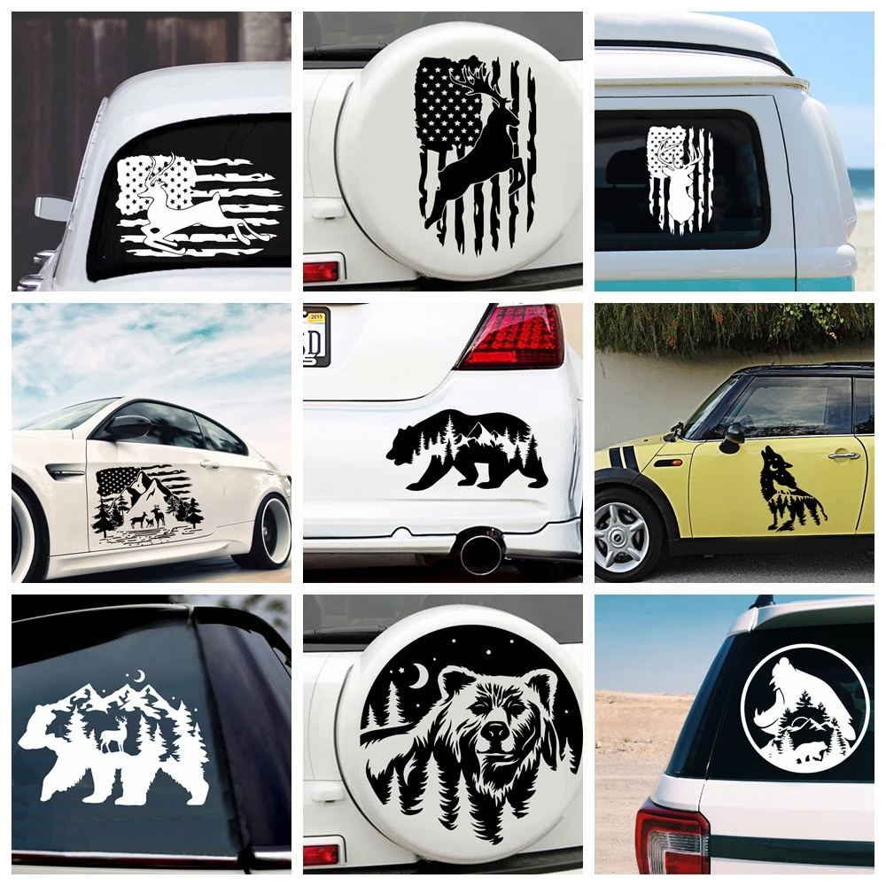 

Drop Shipping Wild Animals Vinyl Wrap Offroad Suv Waterproof Accessories