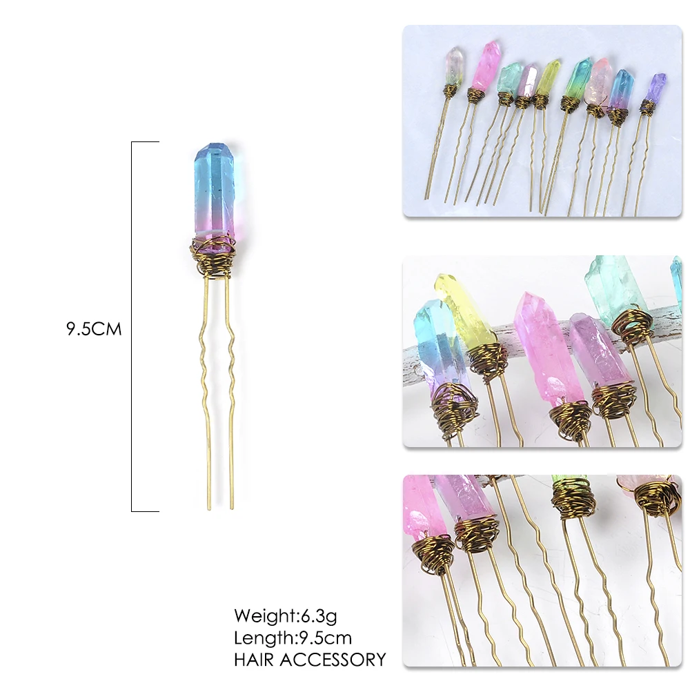 Свадебная тиара из необработанного кварца с кристаллами свадебные украшения для