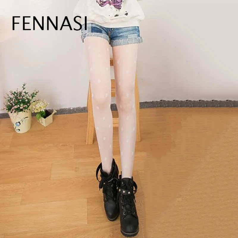 Весенние женские пикантные колготки FENNASI тонкие с высокой талией эротические в