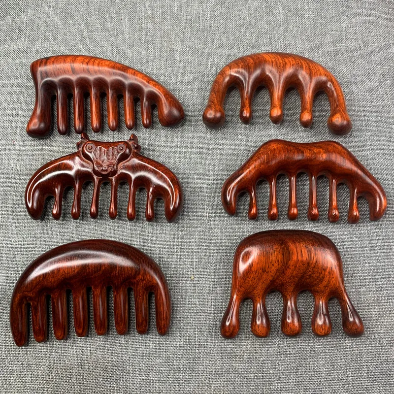 Деревянный массажер для головы меридиан массажная расческа стимуляция