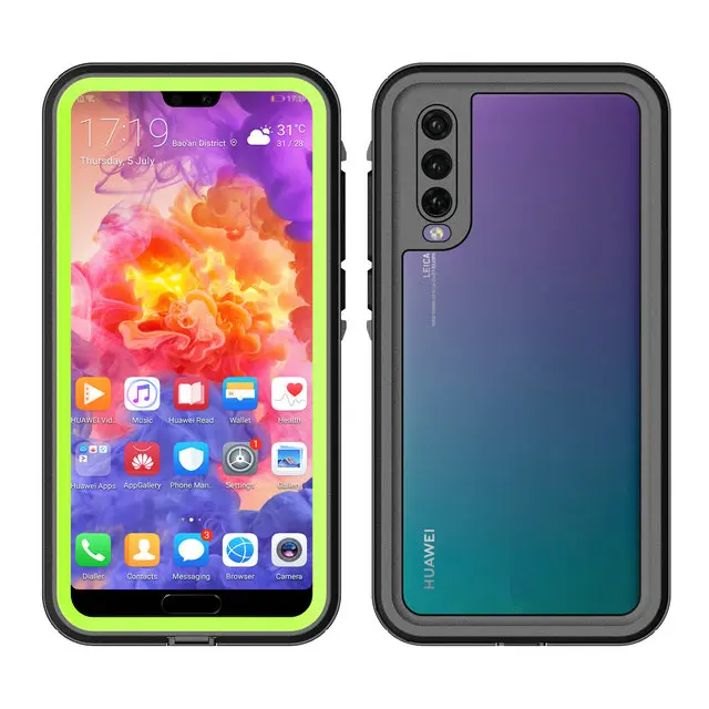 Fruit Green Huawei P30 Pro Водонепроницаемый чехол IP68 принципиально huawei P20 Lite чехол 360 защиты huawei P20 PRO доказательство воды крышка P20Lite PC 3M чехол - Цвет: Fruit Green