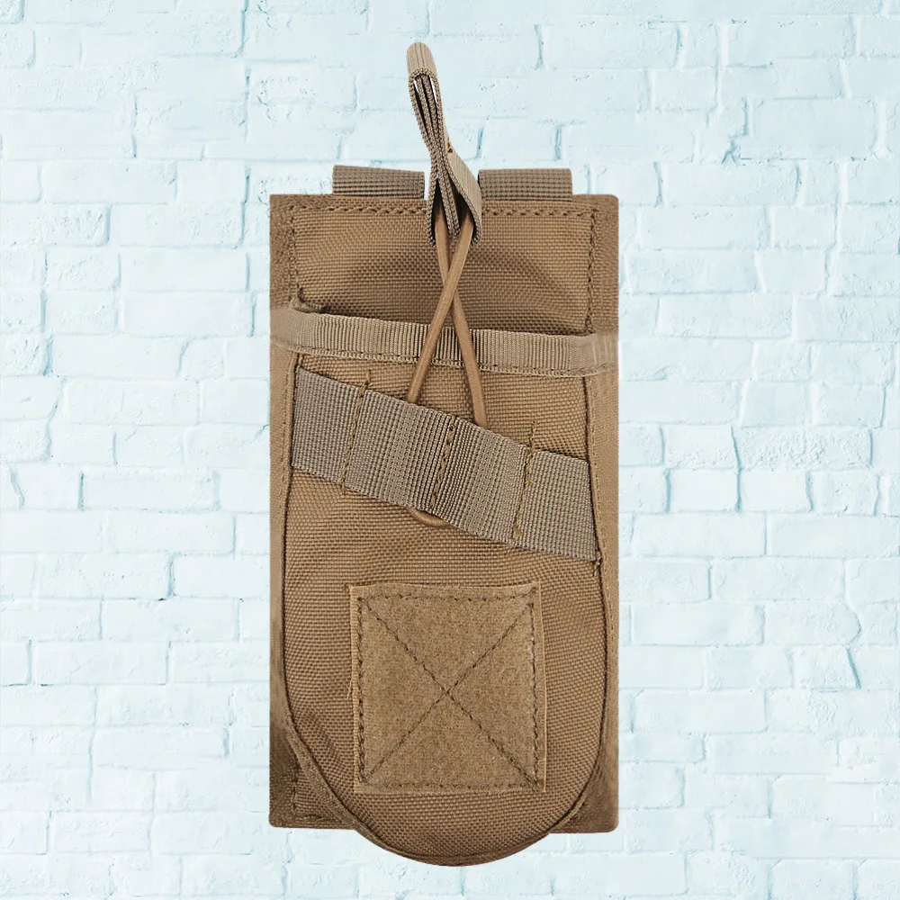 

Portable Single Bag MOLLE System Vest Accessory Kit Storage Pocket Outdoor Camping Hiking Strap Attachment Backpack (Black)