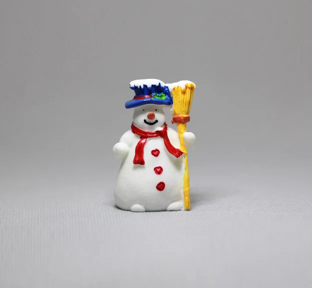Миниатюрные рождественские украшения в виде снеговика реквизит для сцены