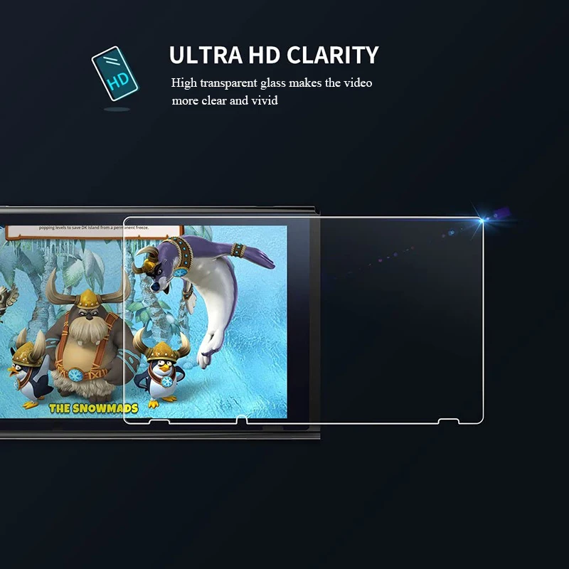 3 шт. небьющееся Высокопрочное закаленное стекло для Nintendo Switch NS защита экрана на