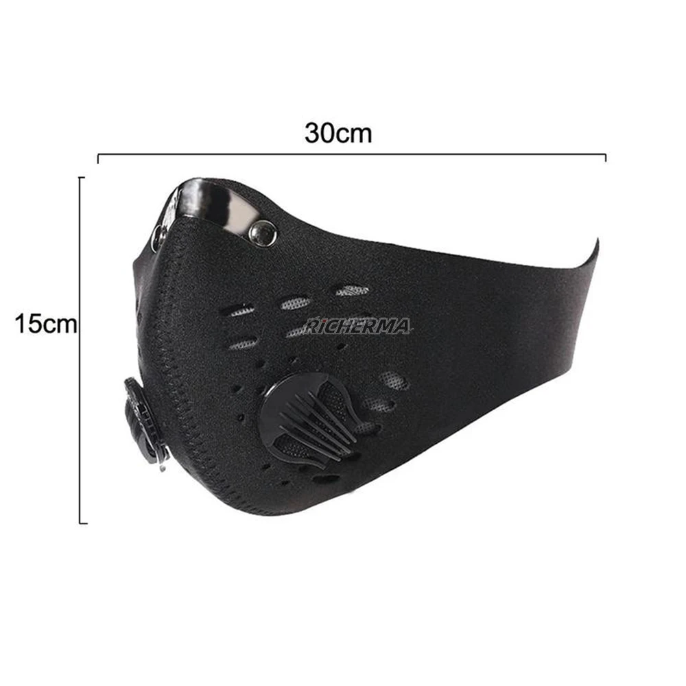 Байкерская велосипедная маска моющаяся Тканевая черная синяя красная дышащая