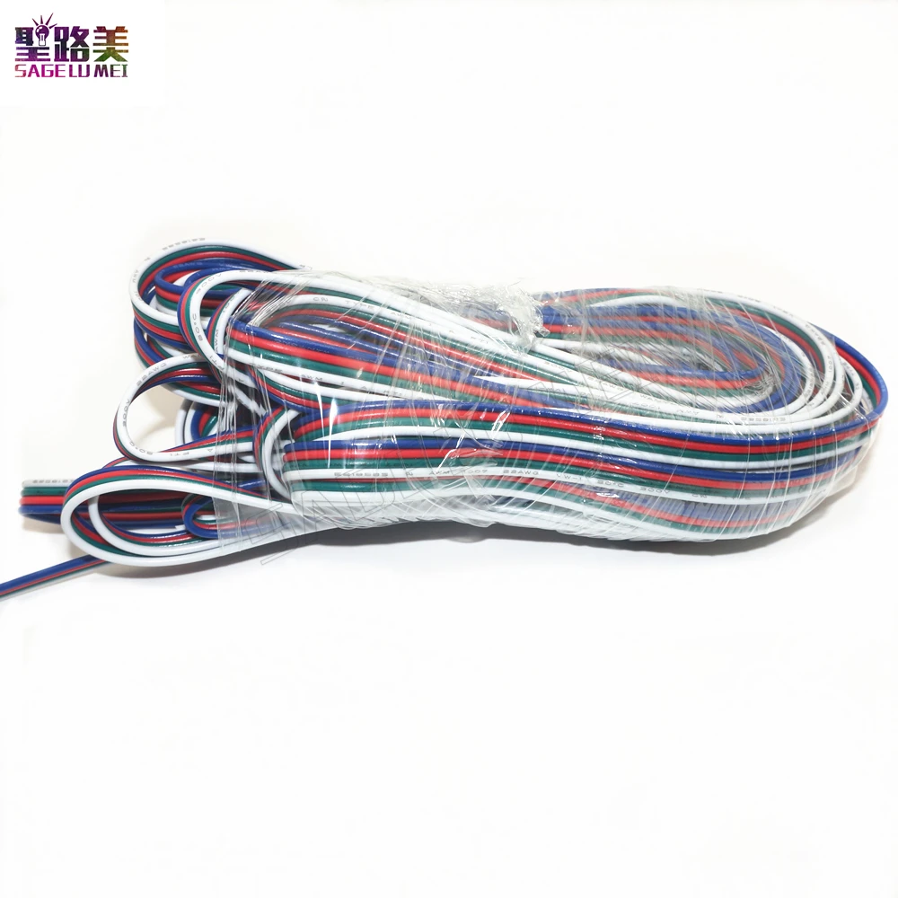 5 м/10 м/20 м/50 м 2 контактный одиночный/3 2811RGB/5 удлинитель RGBW 4 RGB + белый/RGB черный