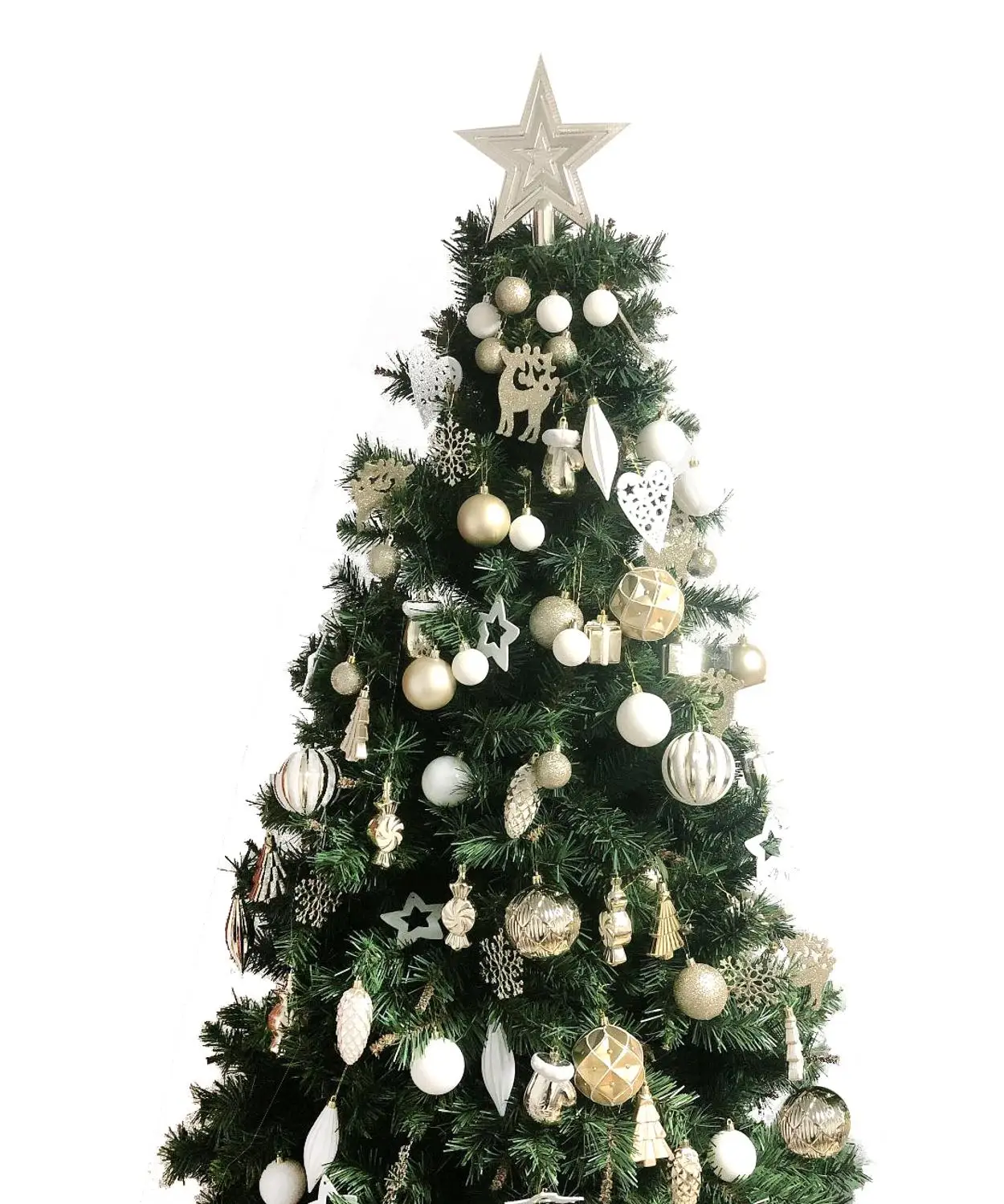 

88 Piece Assorted Christmas Tree Ornaments Set Tree Decorations Seasonal Decorative Hanging Baubles Set Christmas Party Decor