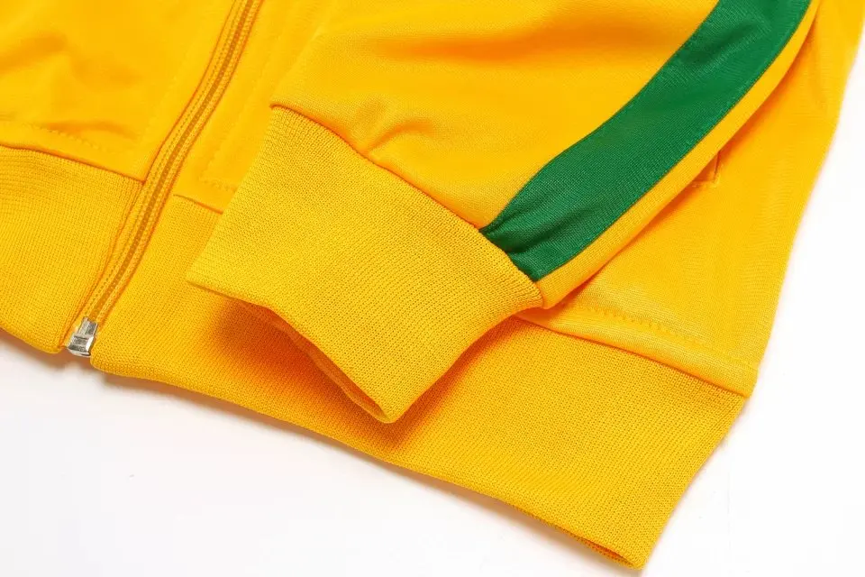 Однотонные мужские костюмы Footabll в полоску куртка с длинным рукавом штаны