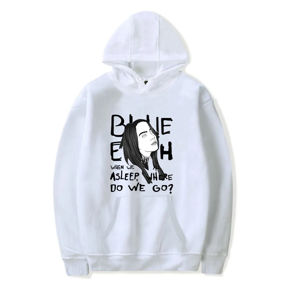 Худи Billie Eilish, забавная Толстовка KPOP, пуловер с капюшоном для женщин и мужчин, худи большого размера, уличная толстовка, одежда в стиле хип-хоп