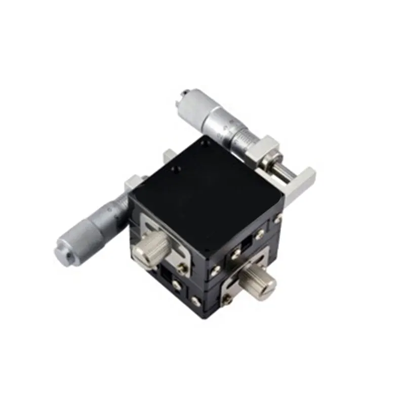 

LGY40-L 40*40mm XY Axis Trimming Station Micrometer Manual Displacement Platform Steel Ball Guide