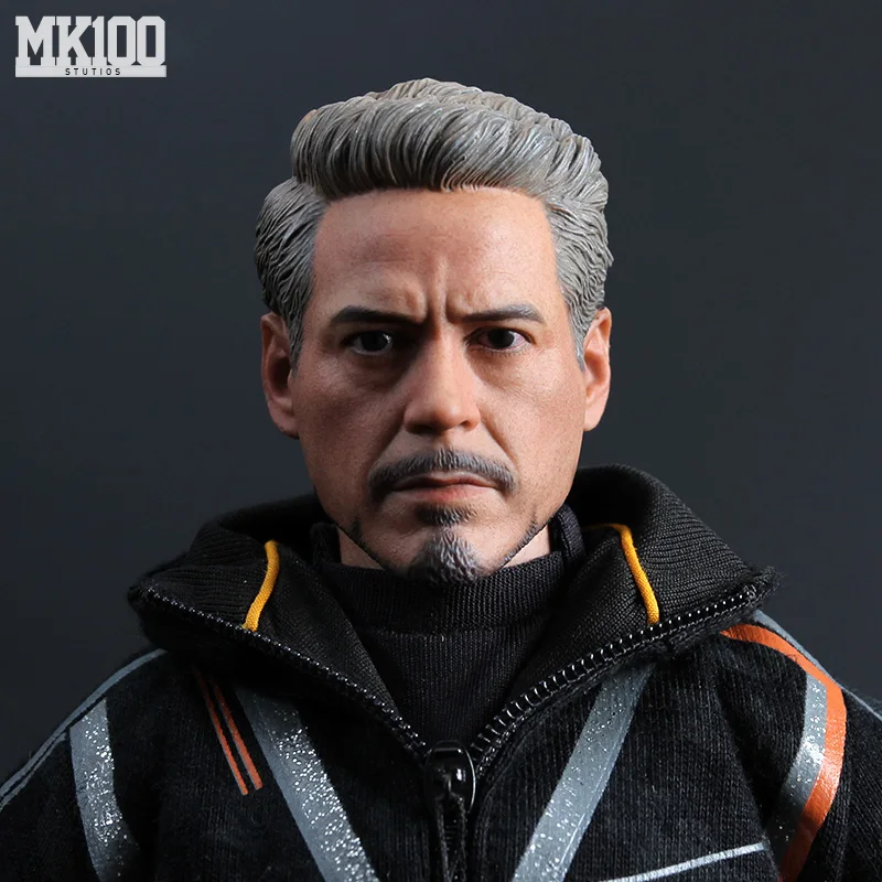 1/6 масштаб Ironman Tony Stark Young/старая голова скульптурная фигура тела DIY фигурки