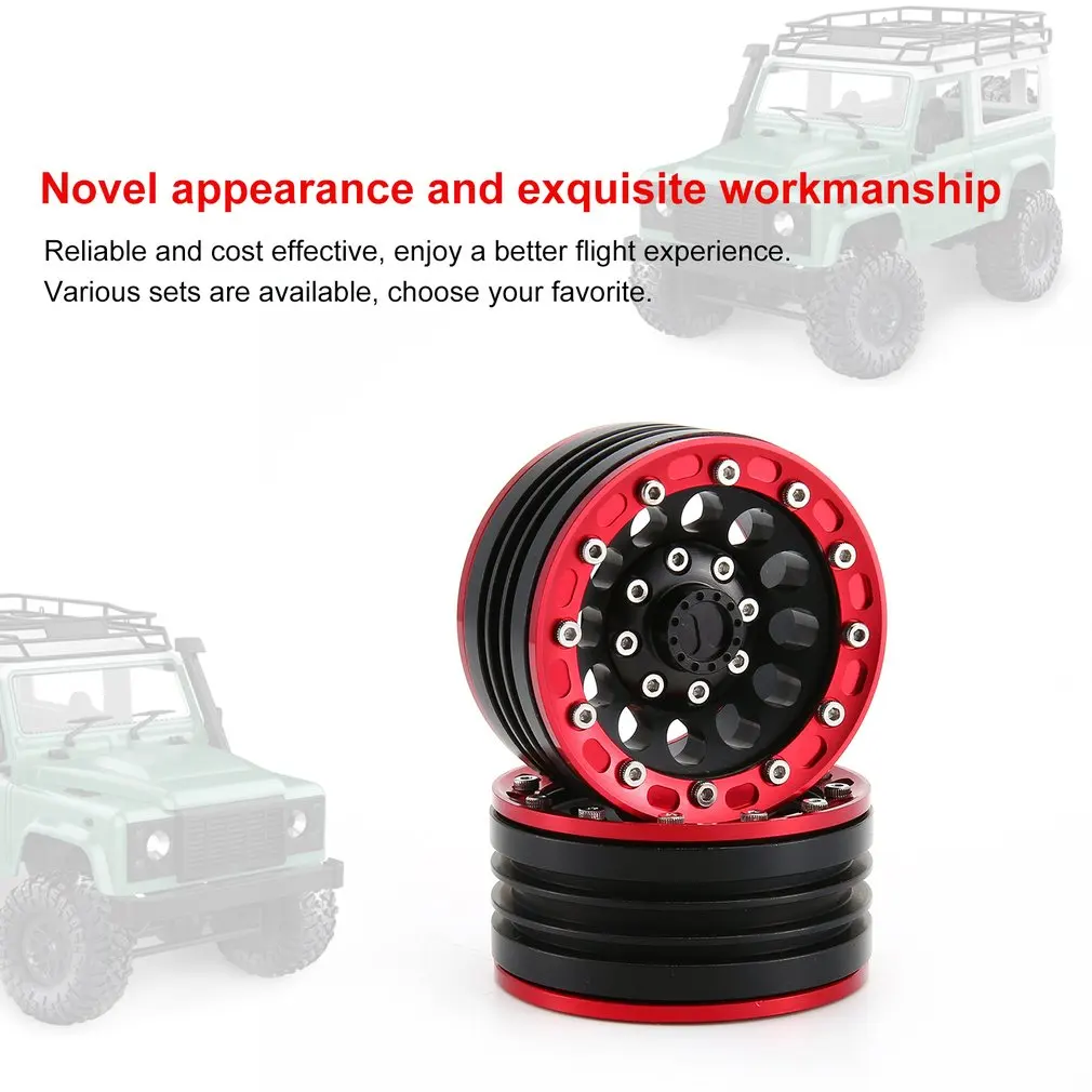 2 шт. колесные диски из алюминиевого сплава 1 9 для 1/10 RC Crawler Axial SCX10 II 90046 TRX4 D90 |