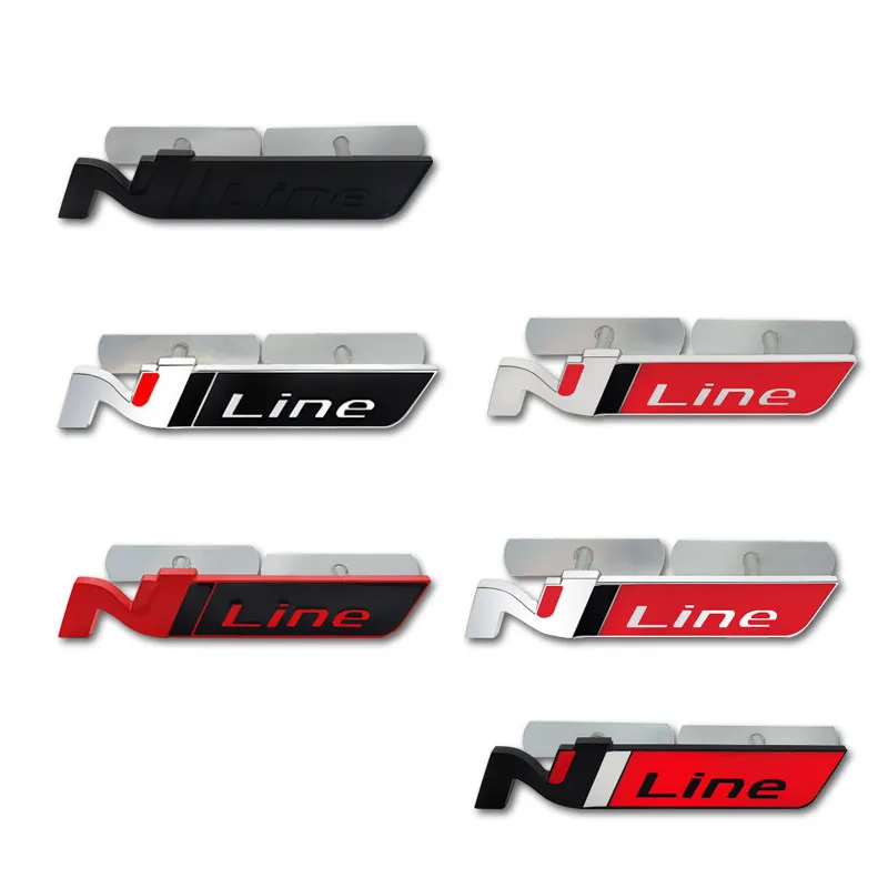 Металлический логотип N Line значок NLine с эмблемой гриля наклейки автостайлинг для