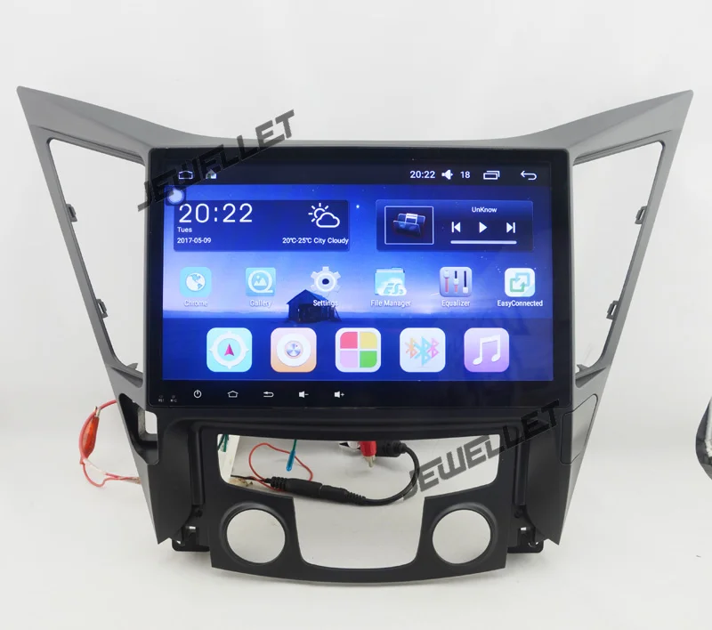 9 &quotчетырехъядерный Android 10 Автомобильный gps Радио навигатор для hyundai i45 Sonata 2011