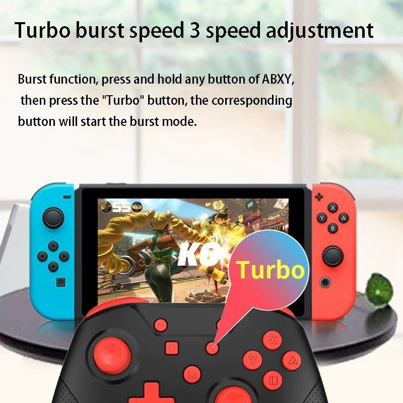 

for Switch PRO Wireless Bluetooth Handle with Wake-Up NFC6 Axis Somatosensory Switch Pro Wireless Handle