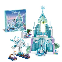 disney princess frozen elsa anna magical ice castle set stacking building blocks bricks the best educational toys for girls