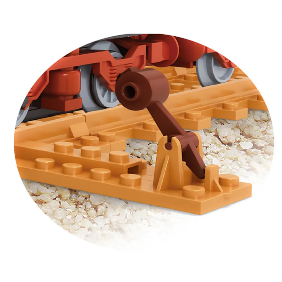 

406Pcs MOC Old Train Bricks DIY Small Particle Building Block Model Stem Toys For Children Adult Gift