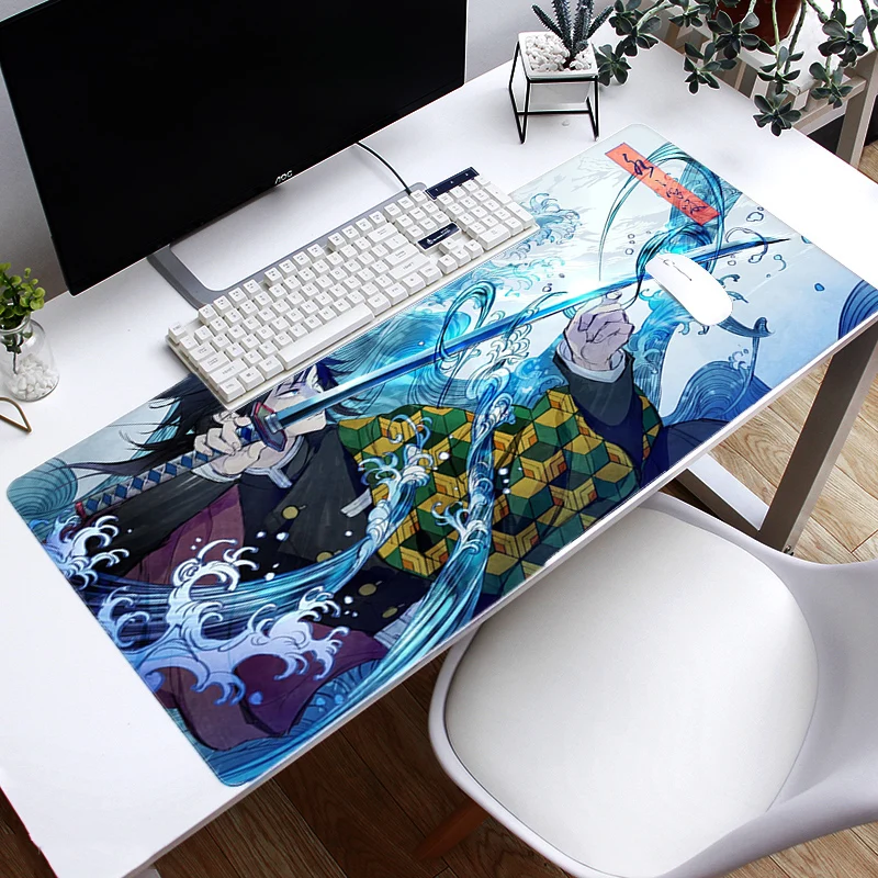 

Gaming Mouse Pad Large Mouse Pad Big Mouse Mat Computer Mousepad Kimetsu No Yaiba Mause Pad Desktop Keyboard Mat Mice Cushion