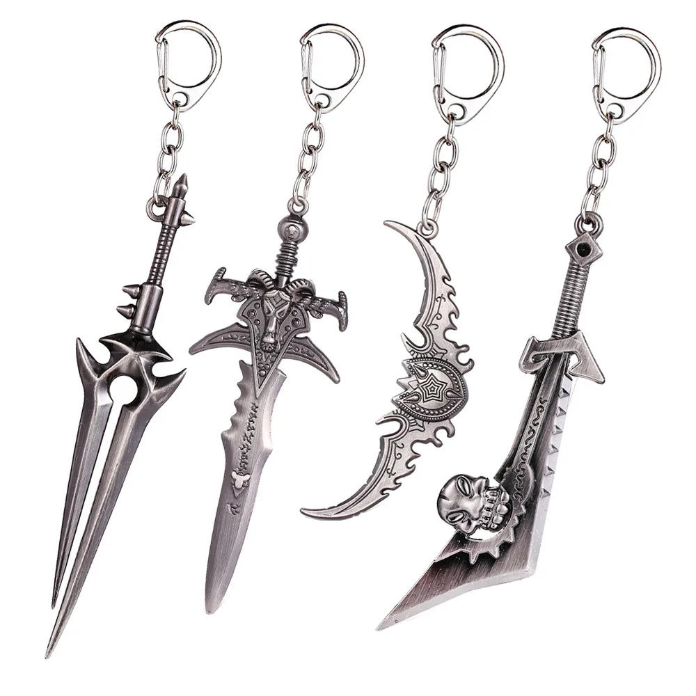 Брелок для ключей World of Warcraft Frost Sorrow брелок с надписью Blessing Sword кольцо подвеской