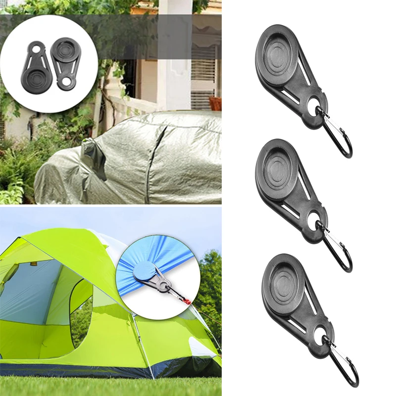 5/10pcs Tent Clip Lock Grip Awning Clamp Pegs Canopies Camping Travel Tarps Clip Hook Anchor Rope Caravan Outdoor Accessories