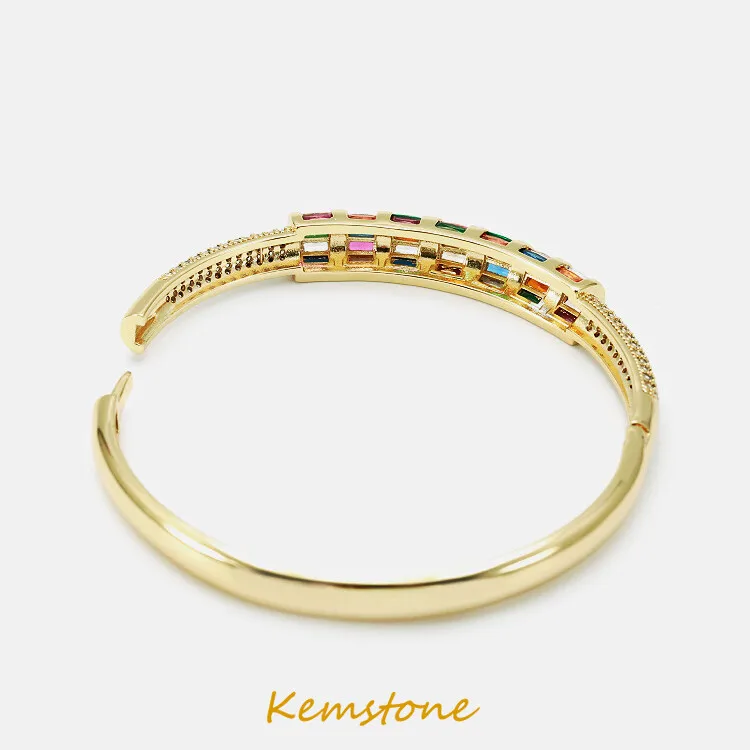 Новый Модный Красочный Блестящий циркониевый браслет от Kemstone для женщин