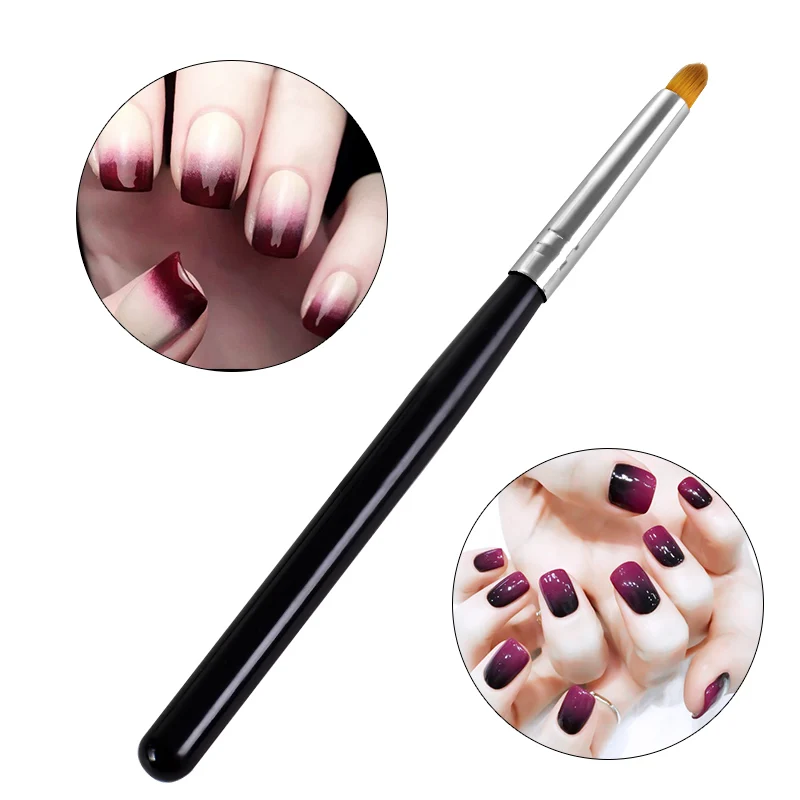 RBAN NAIL Pro градиентная линяющая Цветная кисть для маникюра для акрилового УФ-гель-лака Цветущий дизайн ручка для рисования ногтей