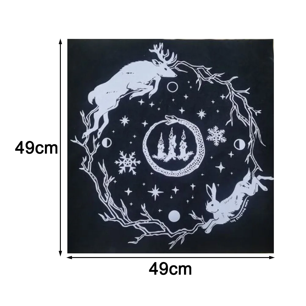 

Tarot Tablecloth Divination Altar Astrology Accessory Board Game Entertainment Washable Constellations Folding Playing Cards