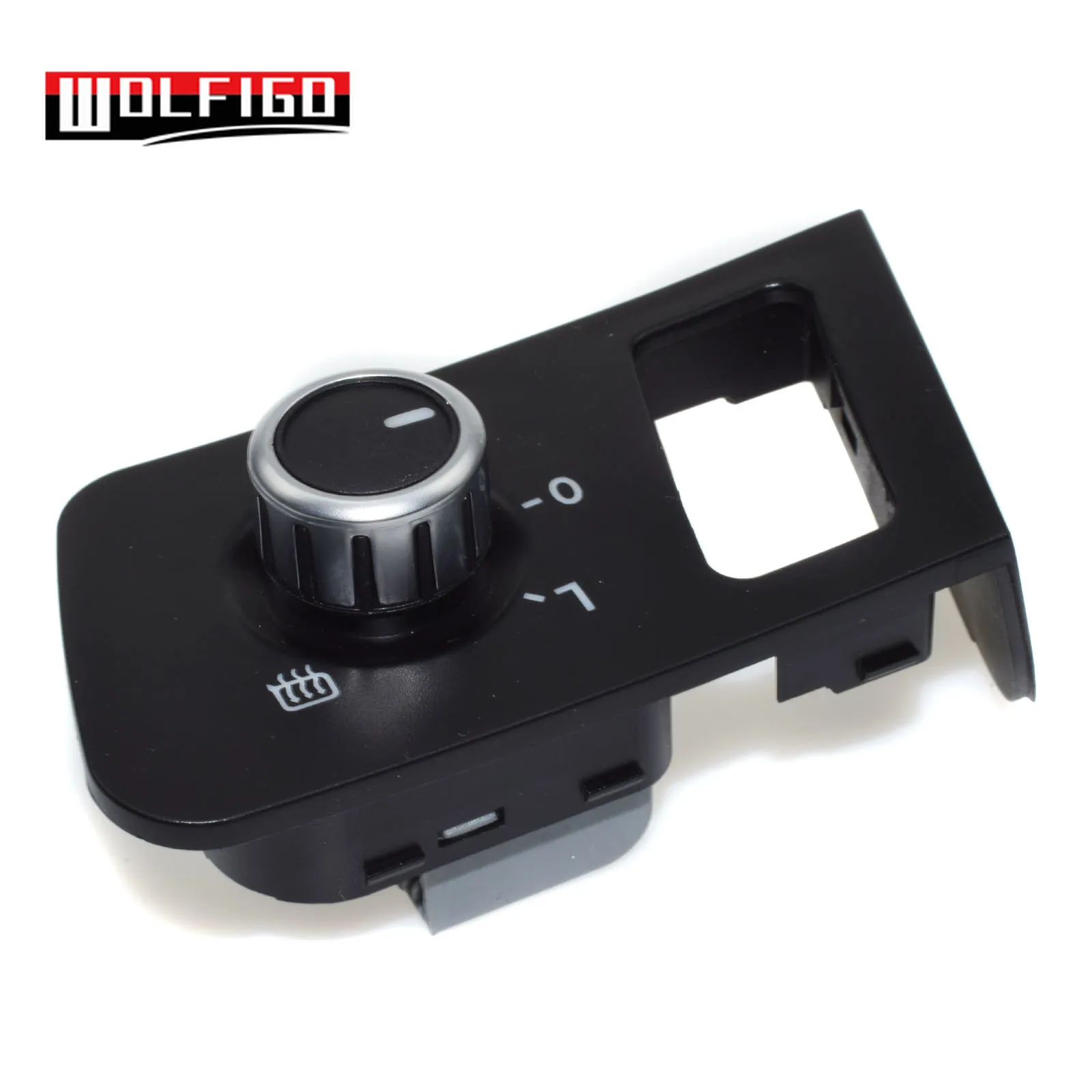 Черный переключатель зеркала WOLFIGO Chorme для VW volkswagen caddy Touran 2004-2015 1T1 959 565F 1T1959565F 1T1959552 |