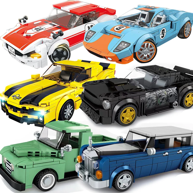 Городской гоночный скоростной Чемпион Супер спортивный автомобиль Moc гаражная